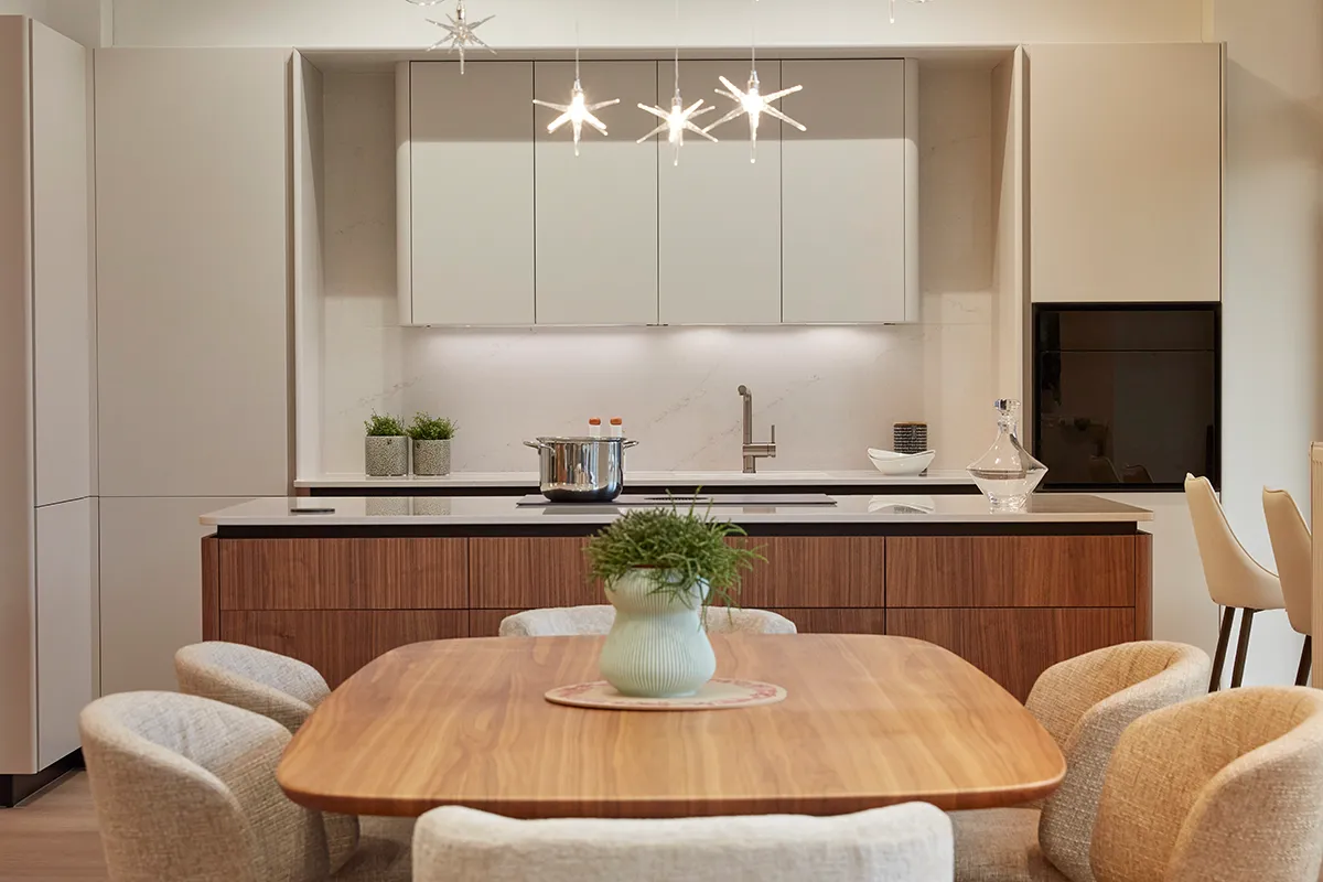 TH|DESIGN bemutatóterem – berendezési részletek